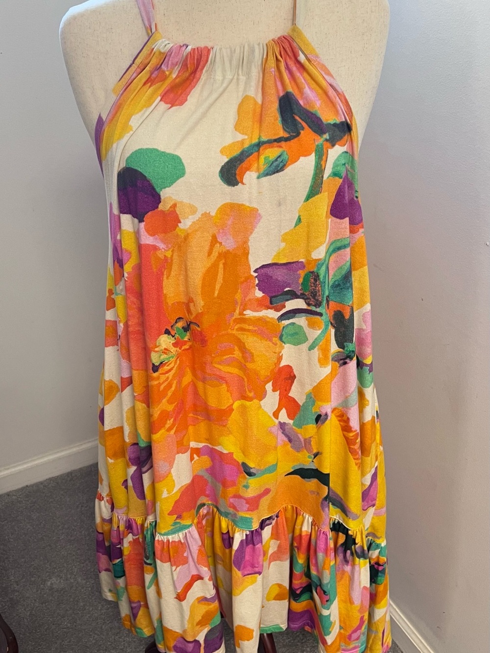 Daily Practice by Anthropologie Frida Cross-Back Dress Size Medium